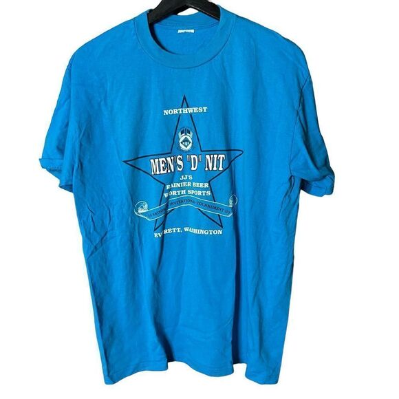 VTG 1993 Mens Softball Tournament T Shirt Large - Picture 1 of 3